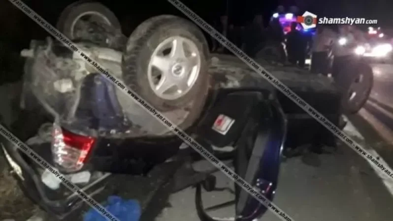 Գեղարքունիքի մարզում 30-ամյա վարորդը Opel-ով գլխիվայր շրջվել է. կան վիրավորներ