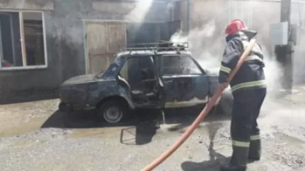 Արմավիր քաղաքի Սայաթ-Նովայի փողոցում այրվել է «ՎԱԶ-2107» մակնիշի ավտոմեքենա