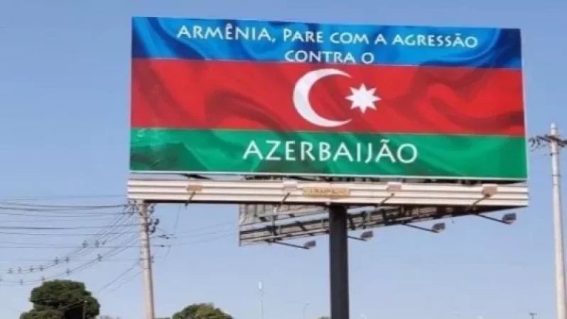 Photos: Armenia, Stop Aggression Against Azerbaijan. A Banner in a Brazilian Village Has Been Dismantled