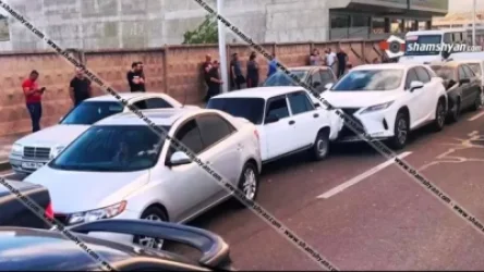 Շղթայական ավտովթար Իսակովի պողոտայում