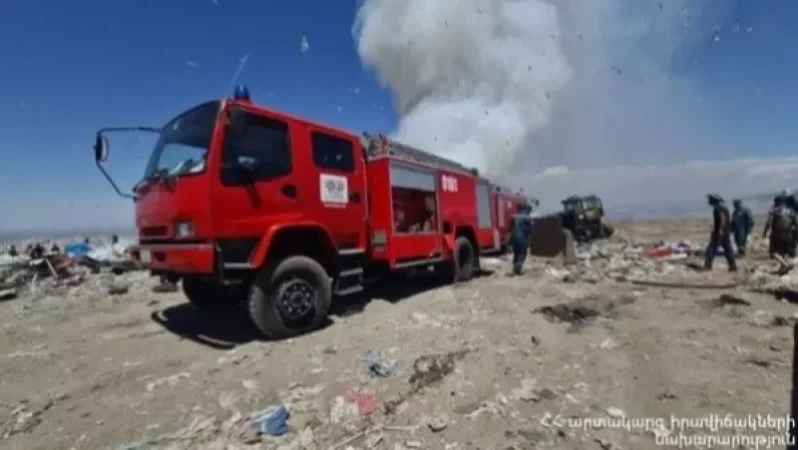 Երեկ Նուբարաշենի աղբավայրում բռնկված հրդեհը դեռ չի մարվել. Այսօր այնտեղ է մեկնել 2 մարտական հաշվարկ