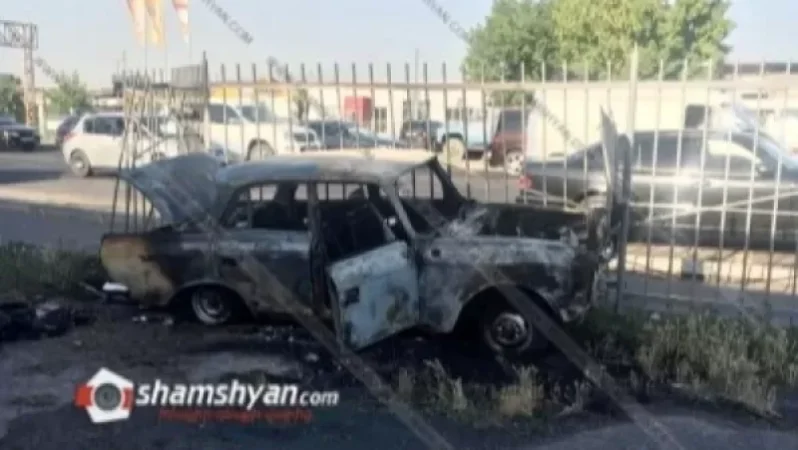 Խոշոր ավտովթար-հրդեհ՝ Երևանում. 63-ամյա վարորդը «Մոսկվիչ»-ով բախվել է երկաթե ճաղավանդակներին. կա վիրավոր