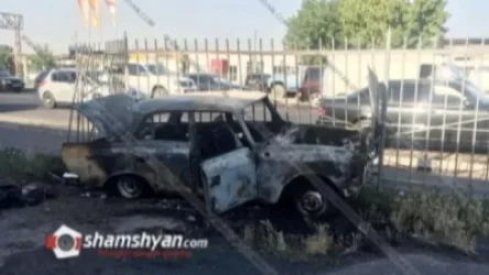 Խոշոր ավտովթար-հրդեհ՝ Երևանում. 63-ամյա վարորդը «Մոսկվիչ»-ով բախվել է երկաթե ճաղավանդակներին. կա վիրավոր