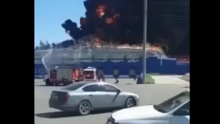 ՏԵՍԱՆՅՈՒԹ. Ռուսաստանի արդյունաբերական կենտրոններից մեկում խոշոր ձեռնարկություն է հրդեհվում