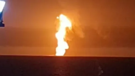 ՏԵՍԱՆՅՈՒԹ. Կասպից ծովի ադրբեջանական հատվածում այրվում է նավթ արդյունահանող հարթակ