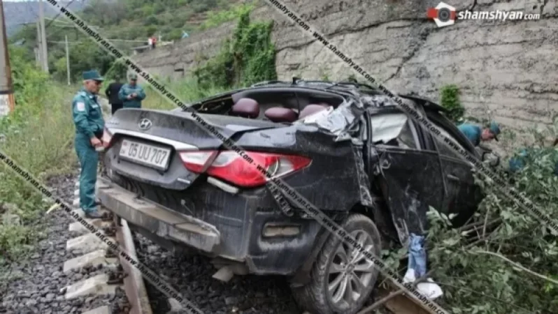 Accident in Lori: 29-Year-Old Driver Falls 10 Meters onto Railway Tracks