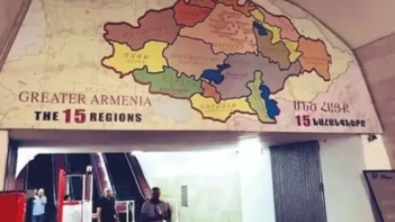 «Հանրապետության հրապարակ» կայարանում փակցված քարտեզը՝ թուրքական ԶԼՄ-ների ուշադրության կենտրոնում