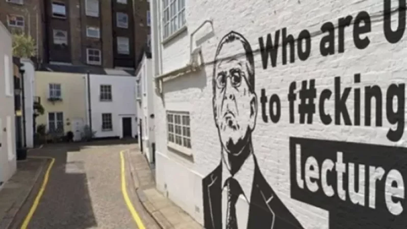 Լոնդոնում նկարել են Լավրովի գրաֆիտին