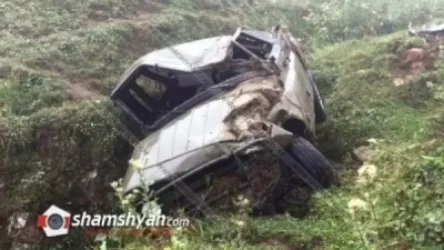 Տավուշի մարզում УАЗ-ը մոտ 150 մետր գլորվելով, հայտնվել է ձորում․ կա 1 զոհ, 1 վիրավոր