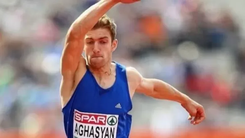 Photograph: Trampolinist Levon Aghasyan Departed for Tokyo