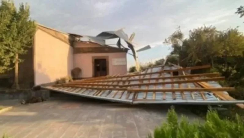 Ուժեղ քամու հետևանքով վնասվել է «Զվարթնոց» արգելոց-թանգարանի տանիքը