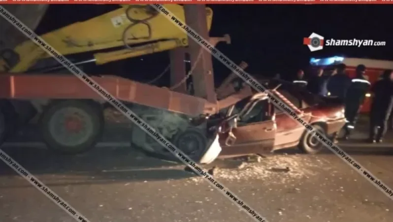 Գեղարքունիքում «Opel»-ը մխրճվել է «МАЗ»-ի մեջ. վարորդին դուրս են բերել Սևանի փրկարարները