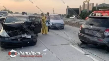 Խոշոր ավտովթար՝ Արարատի մարզում. բախվել են 2 Nissan Tiida-ներ և Suzuki. կան վիրավորներ