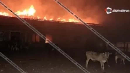 Խոշոր հրդեհ՝ Մարտիրոսյան փողոցում․ դեպքի վայր է մեկնել 6 մարտական հաշվարկ