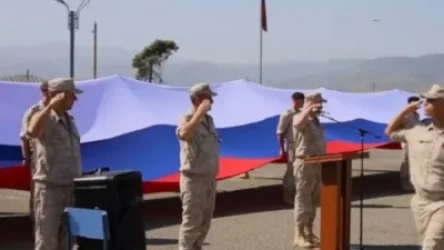 Արցախում առաջին անգամ բարձրացվել է Ռուսաստանի 50 մետրանոց դրոշը. ՌԴ ՊՆ