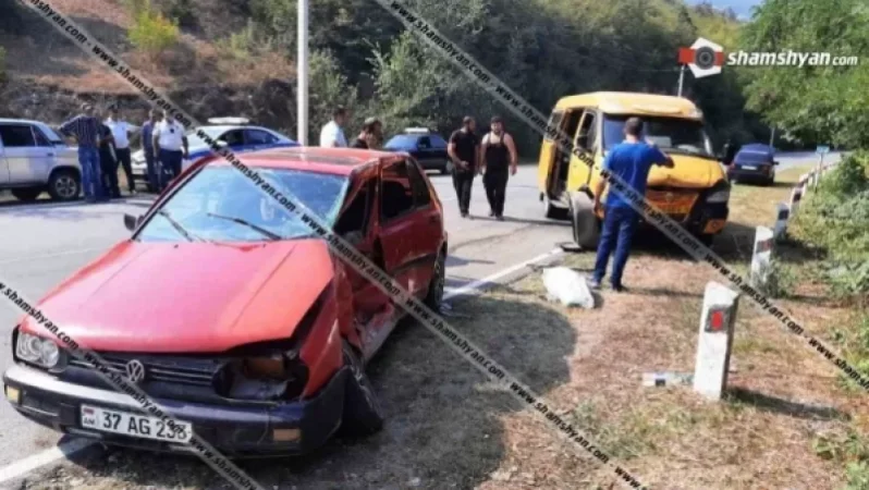 Բախվել են Վանաձոր-Իջևան երթուղու մարդատար ГАЗель-ն ու Volkswagen-ը