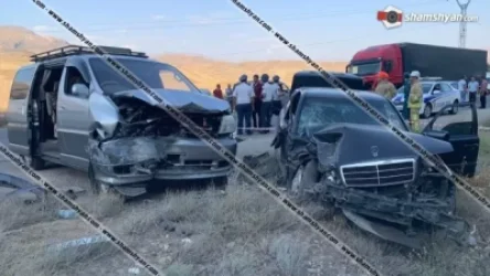 Վայոց Ձորում բախվել են «Mercedes»-ը և «Toyota Grand»-ը. վիրավորների թվում անչափահասներ կան