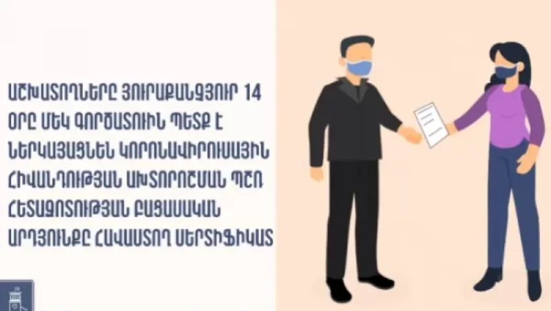 Ովքեր կազատվեն 14 օրը մեկ ՊՇՌ թեստ հանձնելուց. կառավարության հայտարարությունը