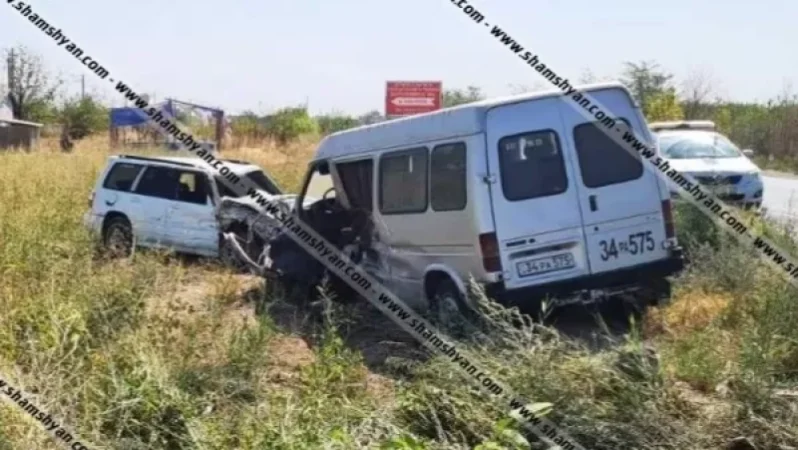 Արմավիրի մարզում բախվել են Subaru-ն ու Ford-ը, ապա հայտնվել դաշտում. կա վիրավոր. Shamshyan. com