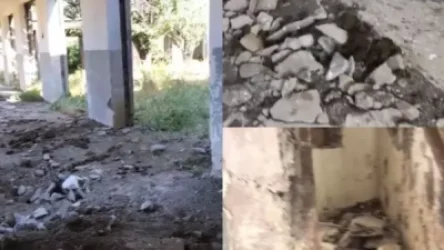 ԼՈՒՍԱՆԿԱՐՆԵՐ. Գործող դպրոցը, որն ավելի շուտ փլատակ է հիշեցնում, տարրական պատուհան անգամ չունի. ահազանգ