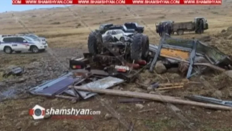 Գառներով բարձված ЗИЛ-ը մի քանի պտույտ գլորվելով գլխիվայր շրջվել է. կա 2 զոհ