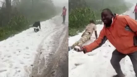 ՏԵՍԱՆՅՈՒԹ. Կենտրոնական Աֆրիկայում` հենց հասարակածում ձյուն է տեղացել