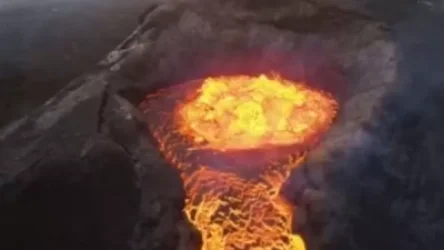 ՏԵՍԱՆՅՈՒԹ․ Անօդաչուն Իսլանդիայում հրաբխի ժայթքումը նկարահանելիս գրեթե հալվել է