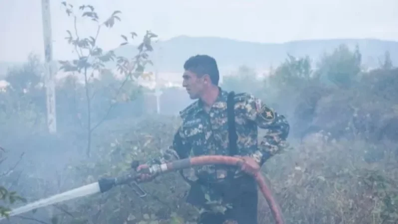 Ստեփանակերտում հրդեհ է բռնկվել