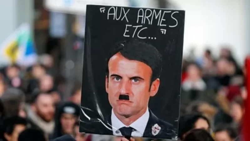 «Մակրոնը Հիտլերի կերպարում». այս պատկերը թանկ է արժեցել ֆրանսիացու համար