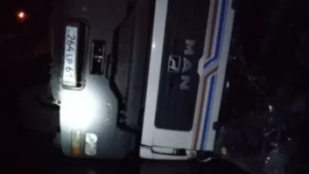 MAN բեռնատարը կողաշրջվել և վնասել է երկաթուղային ենթակառուցվածքը. Վրաստանի հետ հաղորդակցությունն ընդհատվել է 4,5 ժամով