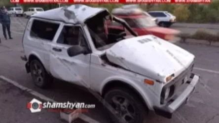 12-րդ դասարանի աշակերտուհին, վարելով իր բարեկամի Նիվան, վթարի է ենթարկվել, նրան տեղափոխել են հիվանդանոց