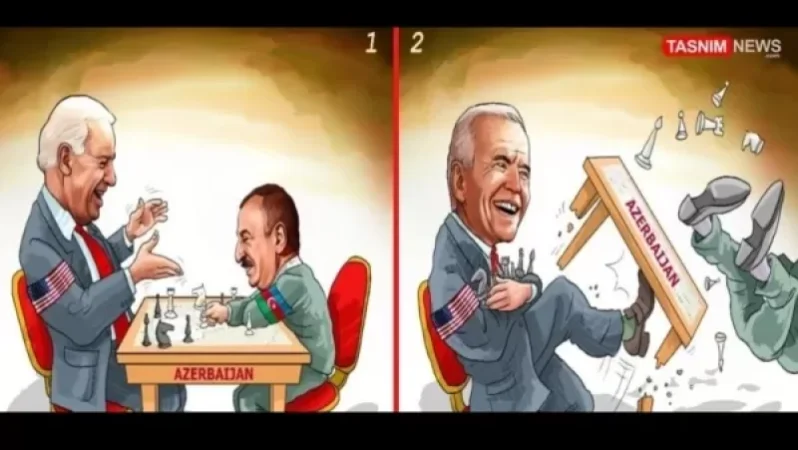 Իրանական Tasnim-ը Ալիևի և Բայդենի ծաղրանկարն է հրապարակել․ ինչ խորհուրդ ունի այն