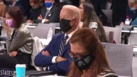 ՏԵՍԱՆՅՈՒԹ. Բայդենն այս անգամ նիրհել է Գլազգոյում կլիմայի հարցով համաժողովի ժամանակ