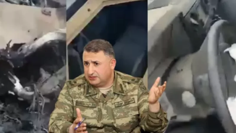 Azerbaijan's Armed Forces Commander Reports Mine Attack on Armored Vehicle in Aghdam