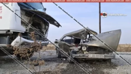 Խոշոր ավտովթար՝ Արմավիրի մարզում. բախվել են MAN բեռնատարն ու «06»-ը. կա տուժած. Shamshyan. com