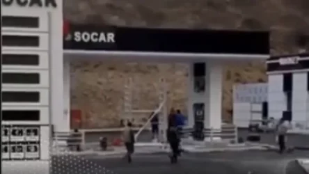 ՏԵՍԱՆՅՈՒԹ․ Ինչպես են ադրբեջանցիները բենզալցակայան կառուցում Գորիս-Կապան ճանապարհին