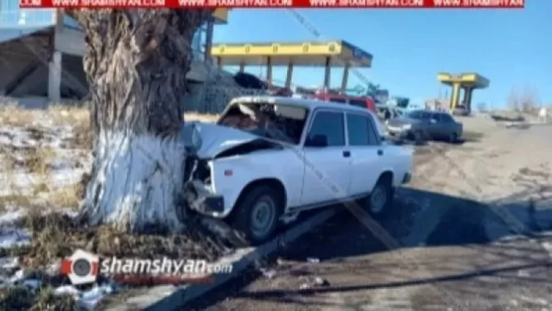 Ավտովթար Գեղարքունիքում. 23–ամյա վարորդը 07-ով բախվել է ծառին. կա վիրավոր