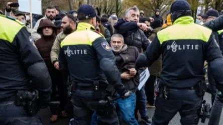 ՏԵՍԱՆՅՈՒԹ, ԼՈՒՍԱՆԿԱՐՆԵՐ. Ձերբակալություններ Հաագայում. մոտ 50 քուրդ ցուցարար է բերման ենթարկվել