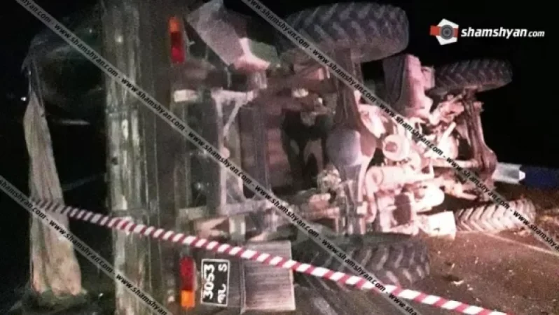 Խոշոր ավտովթար Վայոց Ձորի մարզում. ՊՆ Ուրալը կողաշրջվել է