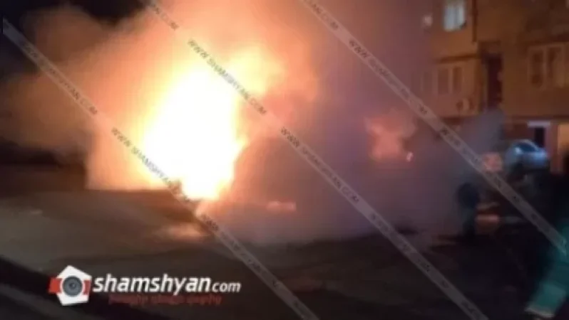 Արտակարգ դեպք Երևանում. կայանված BMW X5-ում հրդեհ է բռնկվել