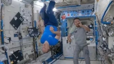 ՏԵՍԱՆՅՈՒԹ․ Տիեզերագնացները բադմինտոն են խաղացել տիեզերանավում