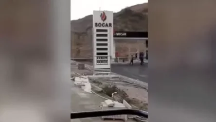 Լուսանկարներ․ Գորիս-Կապան ճանապարհին ադրբեջանական SOCAR-ը բենզալցակայան է բացել