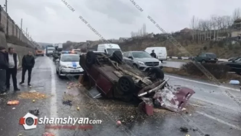 Խոշոր վթար «Արծվի թևեր»-ի մոտ. կա 4 վիրավոր