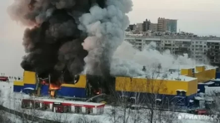 ՏԵՍԱՆՅՈՒԹ. Խոշոր հրդեհ Տոմսկի հիպերմարկետներից մեկում, լսվել են պայթյունի ձայներ