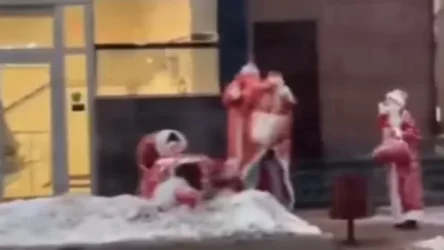 ՏԵՍԱՆՅՈՒԹ. Ձմեռ պապերի ծեծկռտուք Մոսկվայում