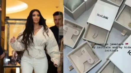 «Իմ և երեխաներիս անվան սկզբնատառերը հայերեն». Քիմ Քարդաշյանը լուսանկար է հրապարակել