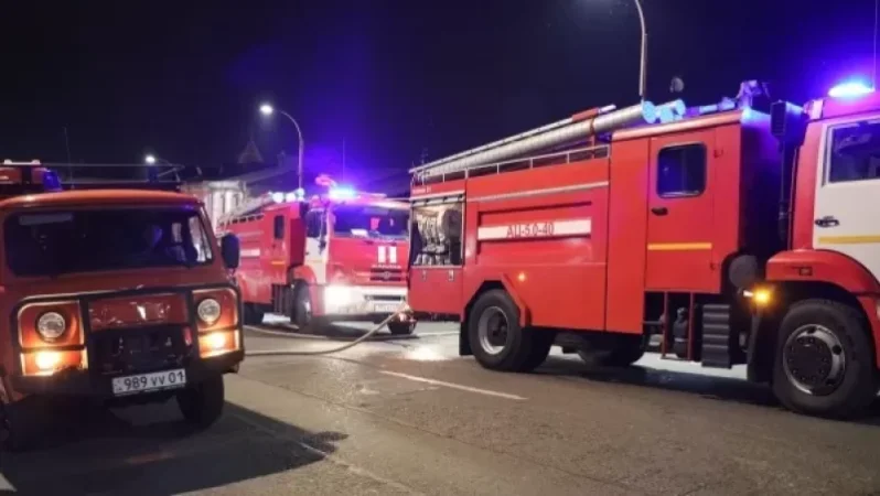 PHOTOS: Restaurant Burns Down in Stepanakert