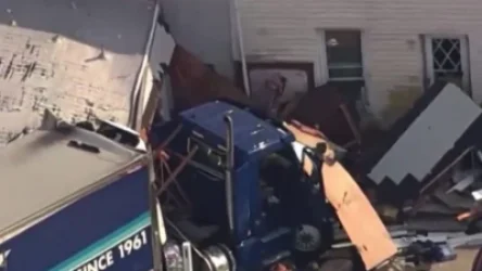 ՏԵՍԱՆՅՈՒԹ․ Բեռնատարը մխրճվել է տան պատի մեջ՝ գրեթե վրաերթի ենթարկելով երեխաների․ ԱՄՆ