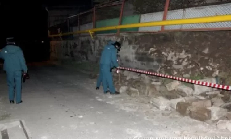 Փլուզում Կապան քաղաքում