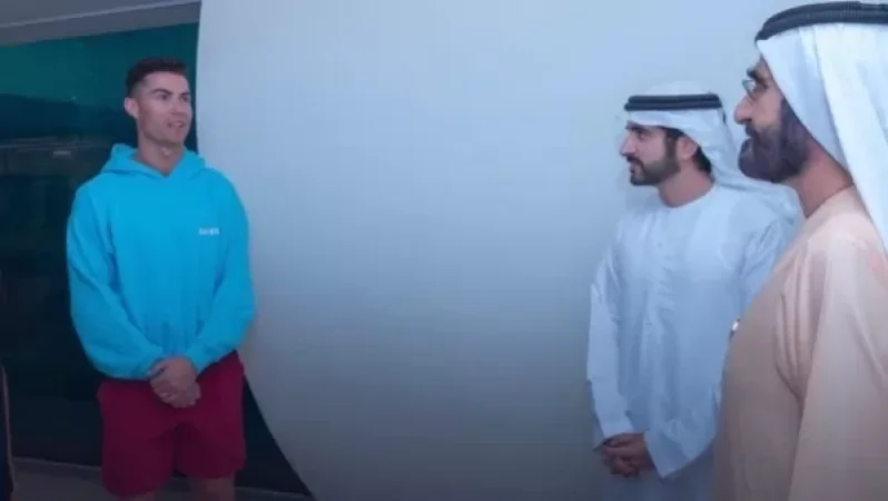 Լուսանկարներ. Ռոնալդուն հայկական արտադրության հուդիով է ներկայացել ԱՄԷ-ի նախագահի հետ հանդիպմանը